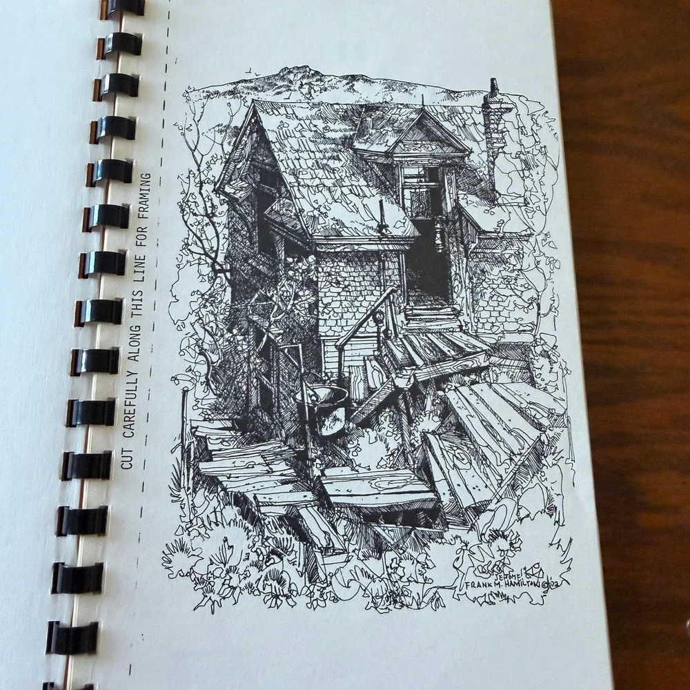 The Copper Town Cook Book Jerome Arizona Frank M Hamilton Art Vintage 1972